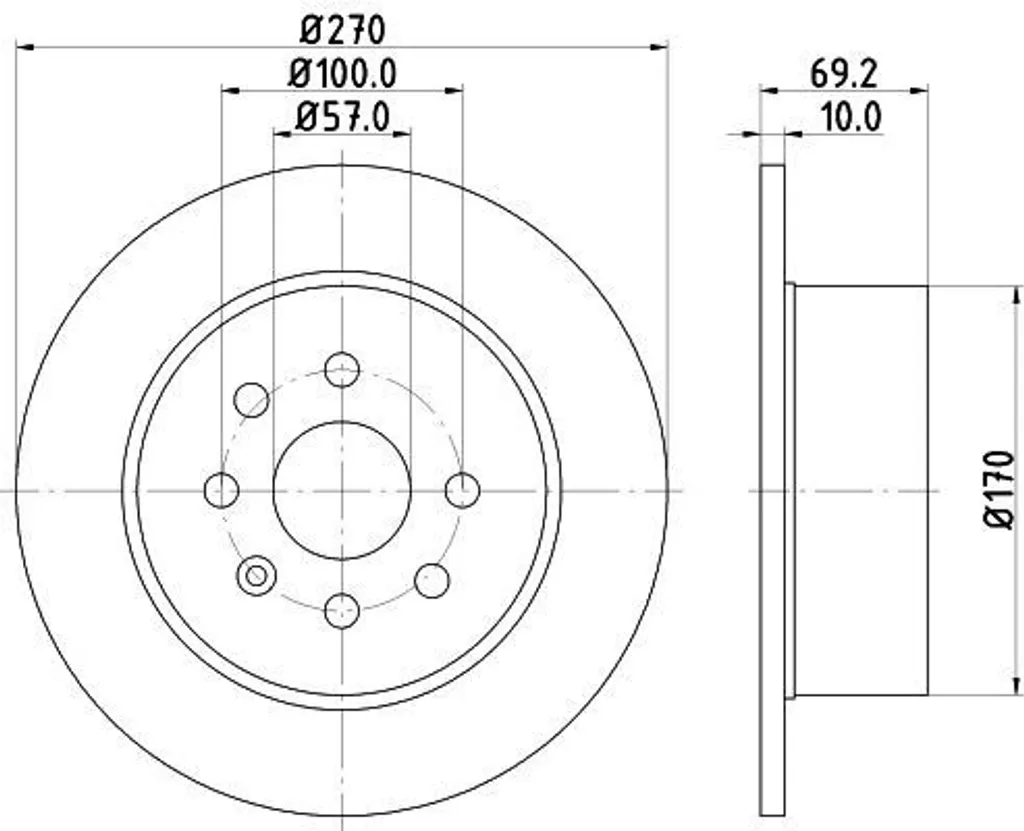 Disque de frein haute performance HELLA 8DD 355 104-661 acier renforcé