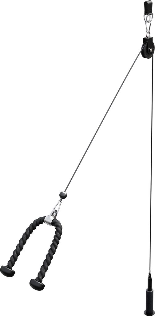 GORILLA SPORTS® Kabelzug Fitness System - 2m Stahlseil, Produktbild 