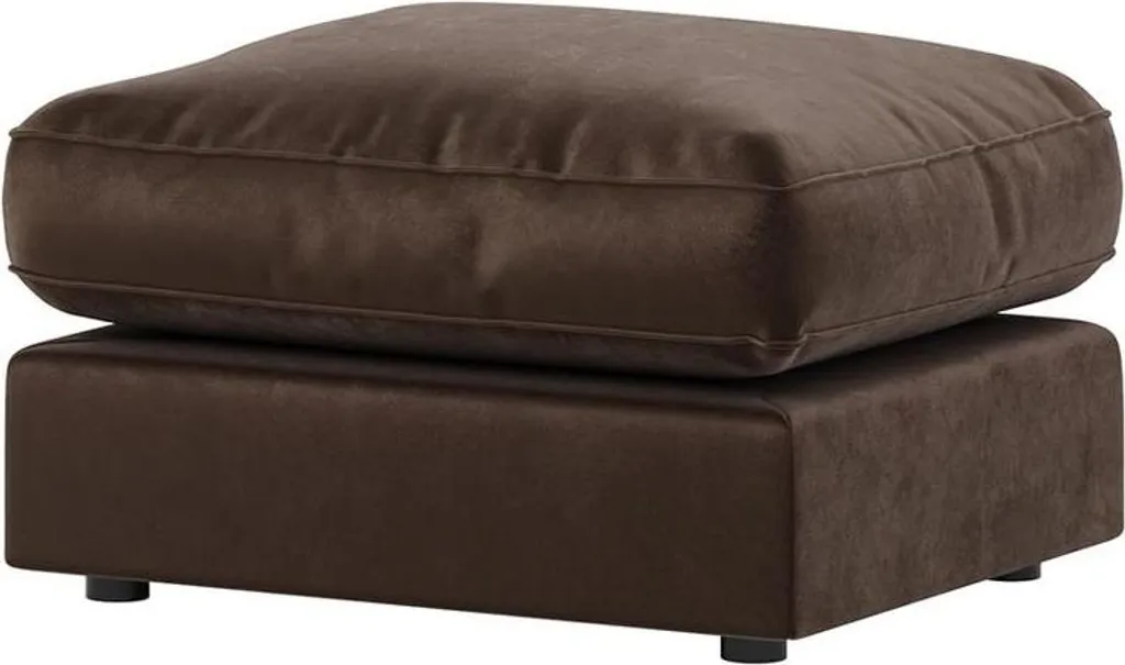 Pouf repose-pieds Dillon Velvet Kronos 6 idéal pour salon et coin lecture
