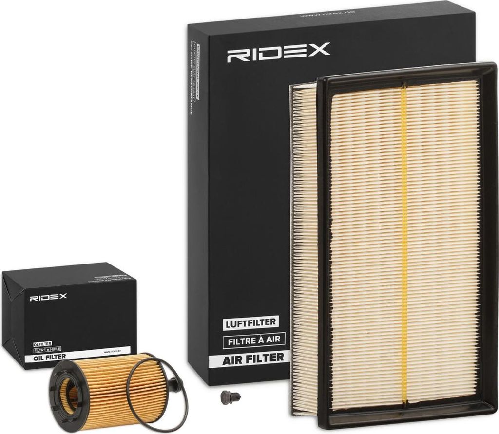RIDEX Filterset Inspektionspaket Filtersatz für VW TOURAN (1T1, 1T2) Passat Variant (3G5, CB5) Passat Variant (3C5) Transporter V Bus Multivan V