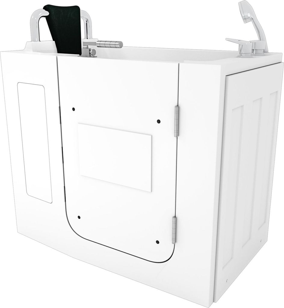 Sitzbadewanne Senioren Wanne Sitzwanne mit Tür S08-A-R 68x110cm