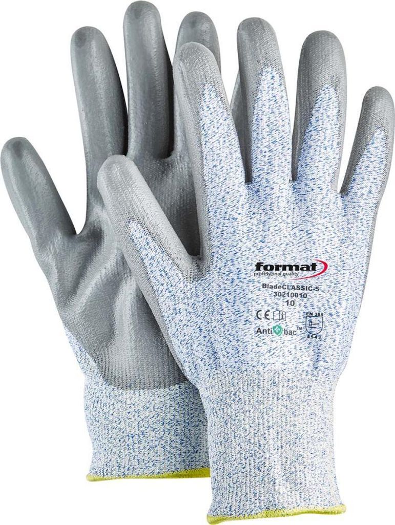 FORMAT Schnittschutzhandschuh BladeCLASSIC-5, Gr. 11, Schutzstufe:EN388, Größe:7, Schnittschutzklasse:Stufe 5