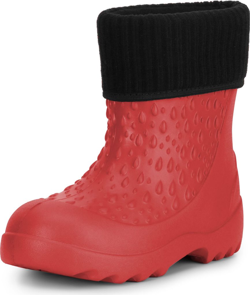 Ladeheid Kinder Mädchen Jungen leichte Eva Gummistiefel Regenstiefel LADW007 (Rot 1841, 34/35 EU)