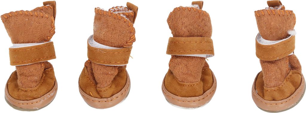 4ks Pet boty teplé měkké zabránit skluzu lehké nastavitelné Obrázek produktu 