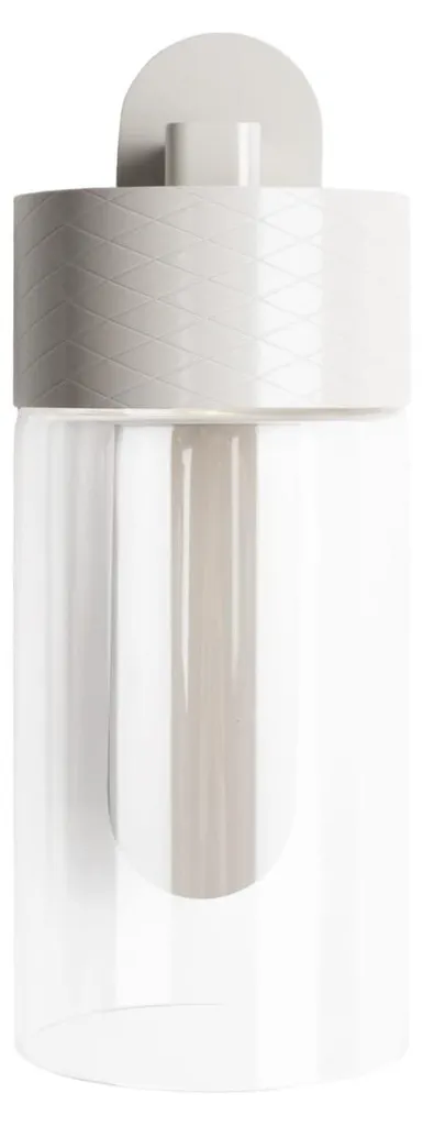 Lampe murale design LED FUSION en métal gris pour décoration intérieure