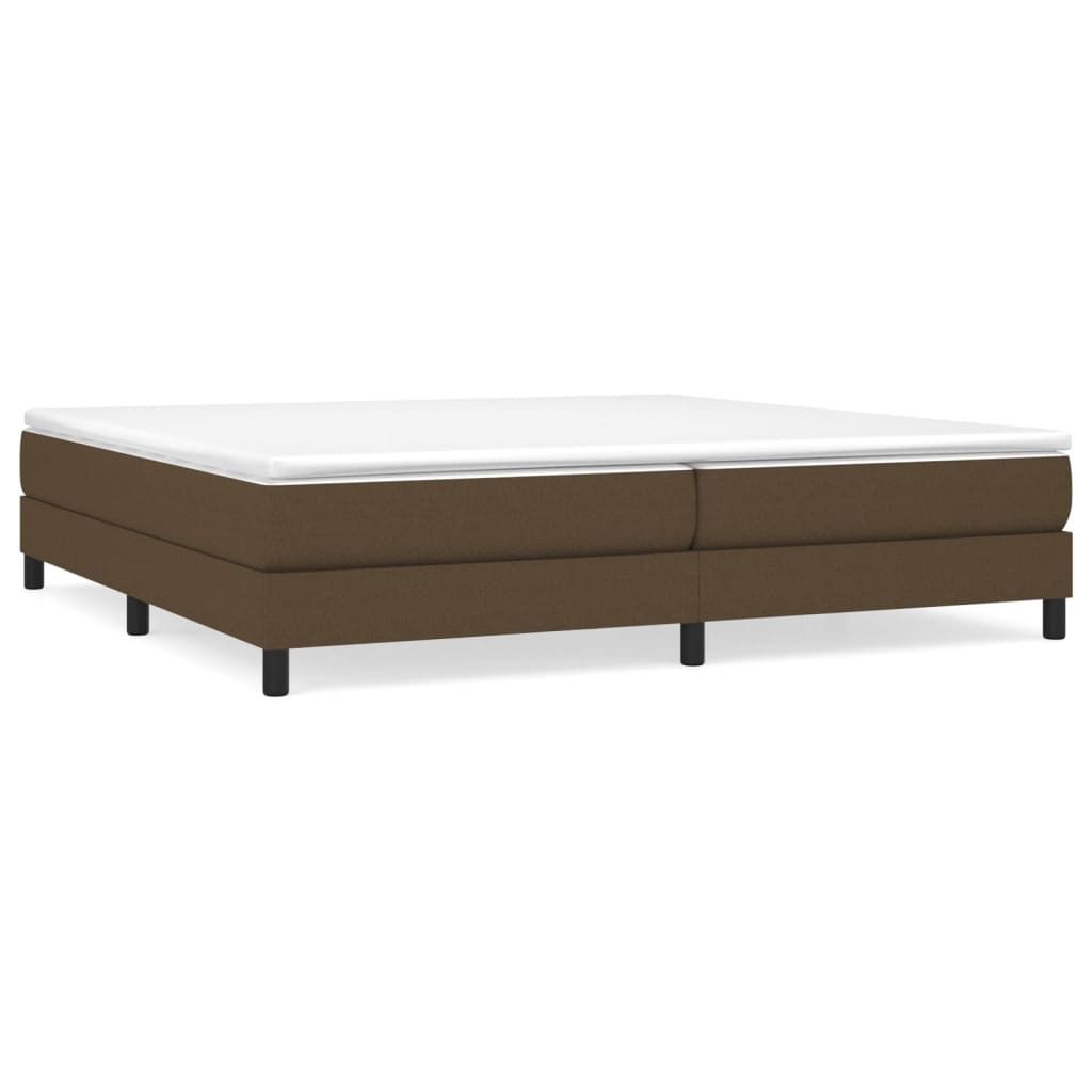 vidaXL Box spring bed frame dark brown 200x200 cm fabric Obrázek produktu 