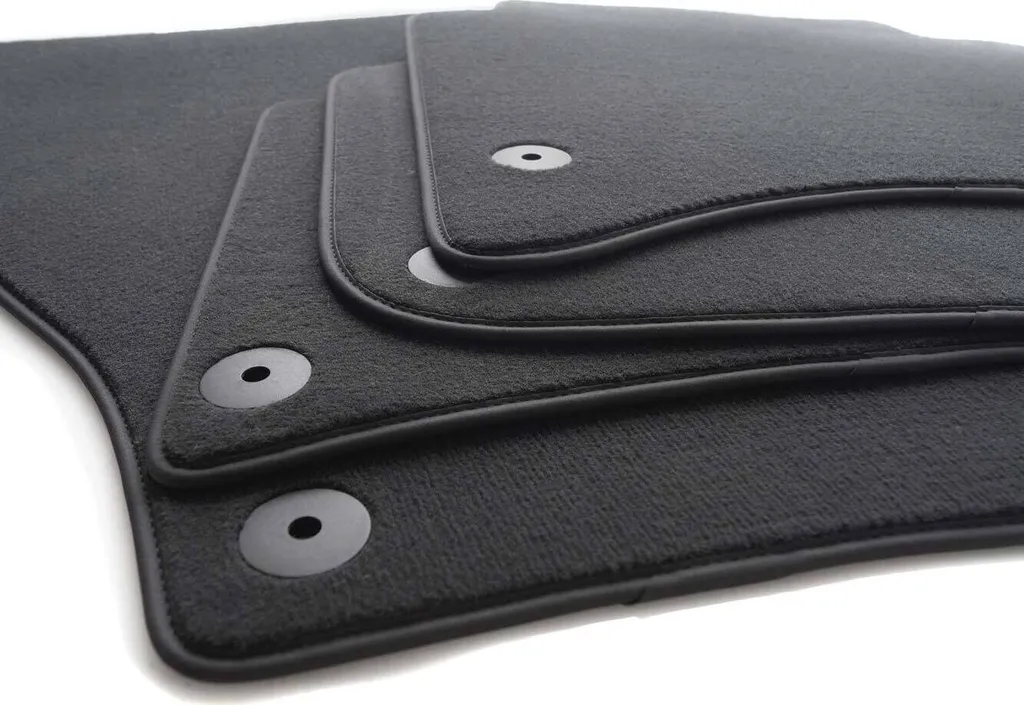 Tappetini Porsche Cayenne II Velours Nero - Qualità Originale 4 Pezzi