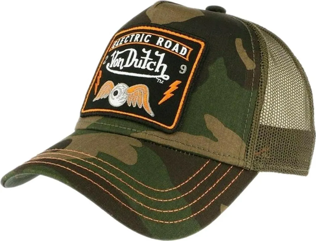 Casquette Trucker Verte Von Dutch pour Homme et Femme Taille Unique