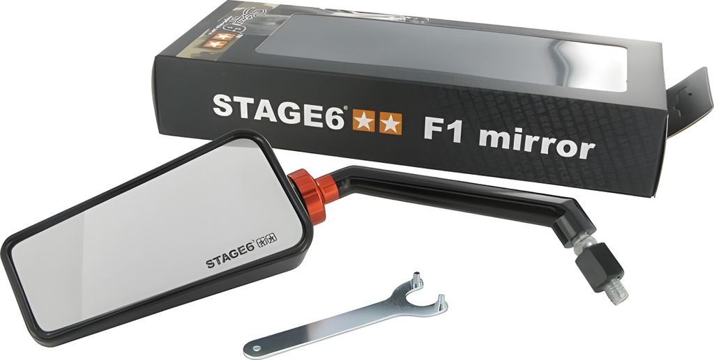 Stage6 Spiegel F1, links, M8, schwarz kompatibel mit