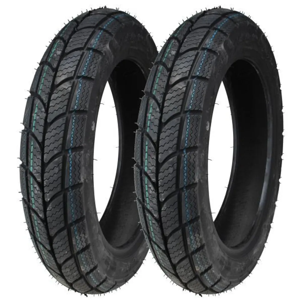 Pack Pneus 90/90-12 pour Conduire sous la Pluie et Neige en Sécurité