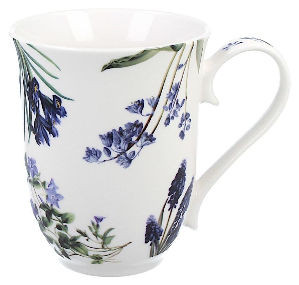 DUO Spring in bloom Becher 460 ml BLUE FLOWERS in dekorativer Box, New Bone China Porzellan