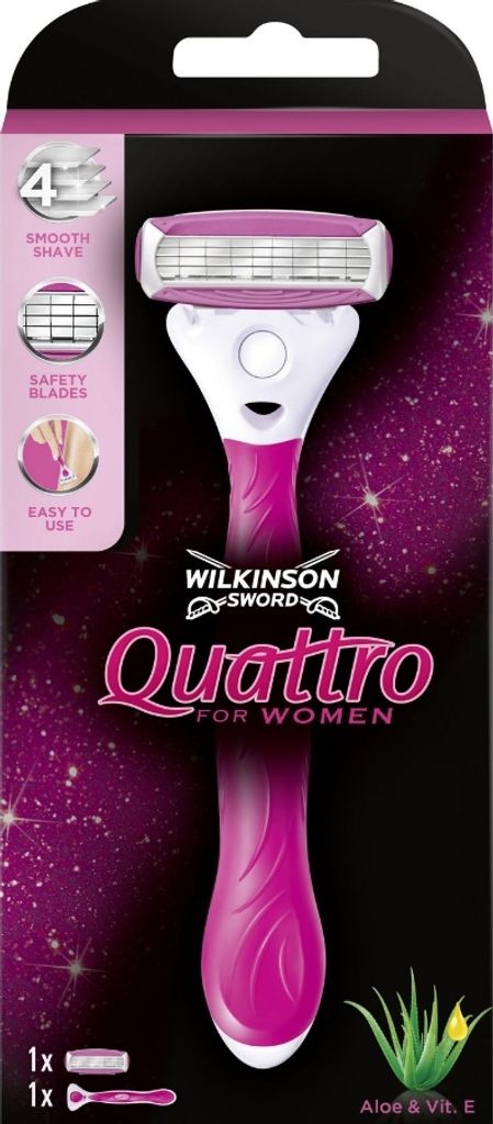 Rasoio da donna Wilkinson Sword Quattro con 1 lametta Immagine del prodotto 