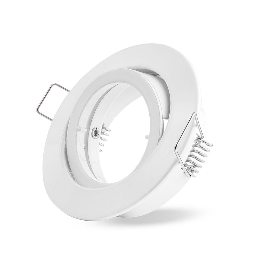 Einbaustrahler Weiß schwenkbar 68mm max. 50W Produktbild 
