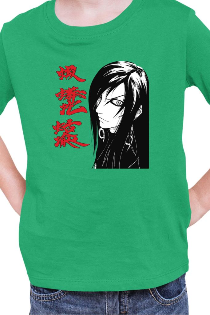 Kinder T-Shirt Naruto Orochimaru 01, 3-4 Jahr - 104 / Grün