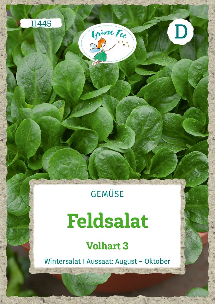 Feldsalat Volhart 3 | Feldsalatsamen von Grüne Fee Produktbild 
