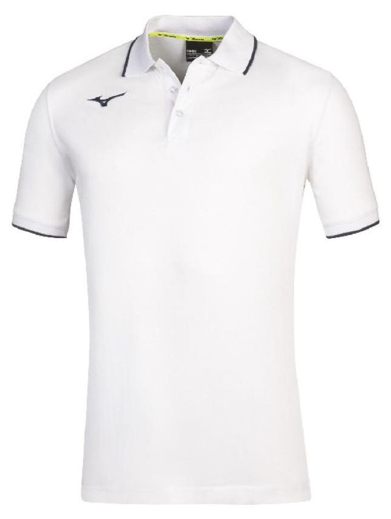 Mizuno Kinder Team Polo Jr - 32EA8901, Farbe:Weiß, Textil:152