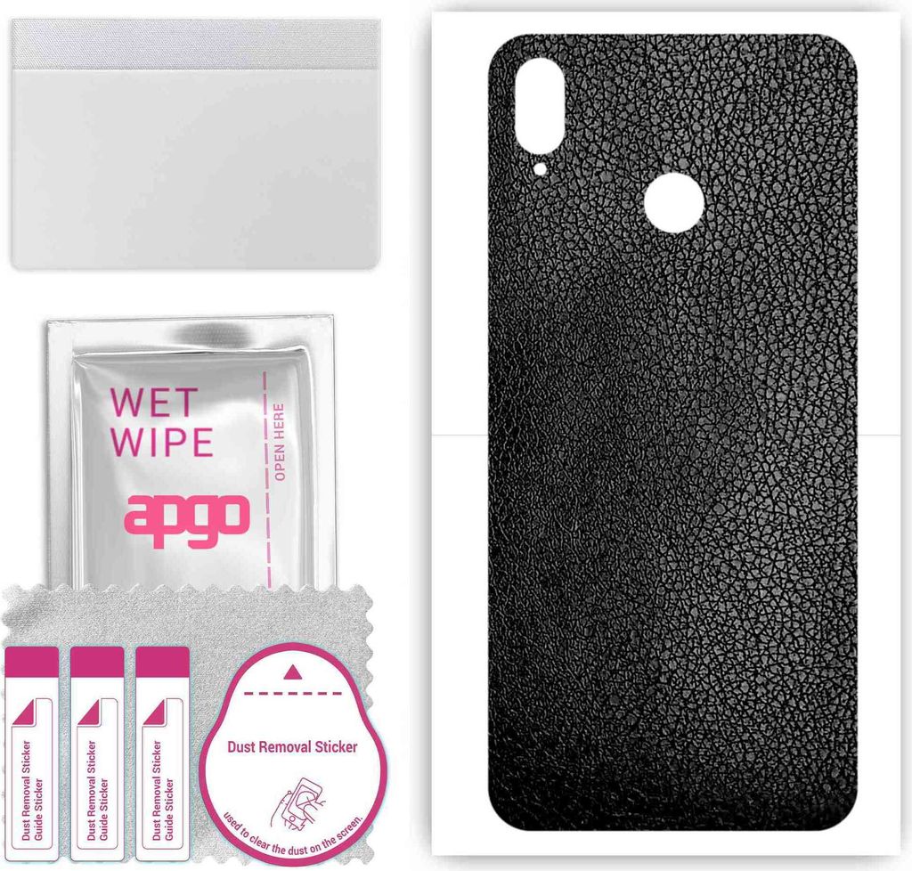 apgo Rückseite Schutzfolie, Skin, kompatibel mit Cubot R15 Pro, Hinten Displayschutzfolie aus Vinylfolie, kratzfest, einfache Montage - Schwarzes ...