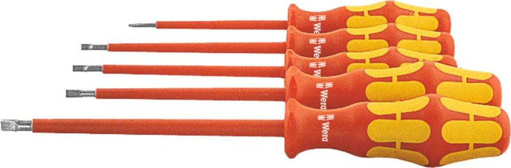 Wera Elektriker-Schraubendreher-Satz, vollisoliert, mit Kraftform-Heft, 6-teilig