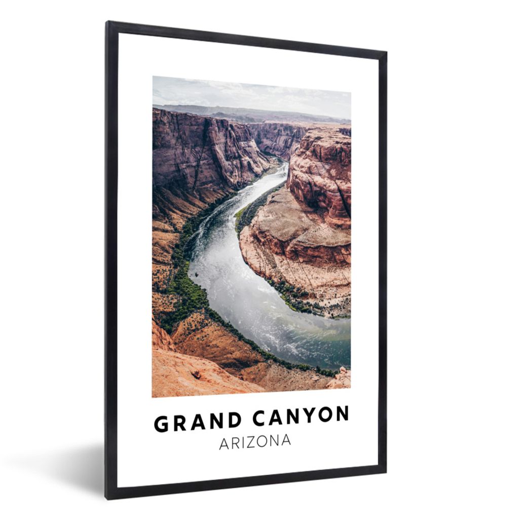 MuchoWow Gerahmtes Poster Arizona - Amerika - Wasser 20x30 cm - Poster mit Schwarzem Bilderrahmen Wandposter Rahmen Foto Bilder - Drucken - Bilde...