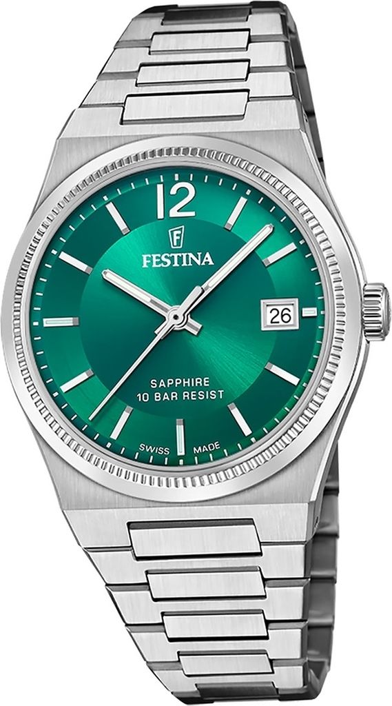 Festina Damen Uhr Swiss Edelstahlarmband silber D2UF20035/5
