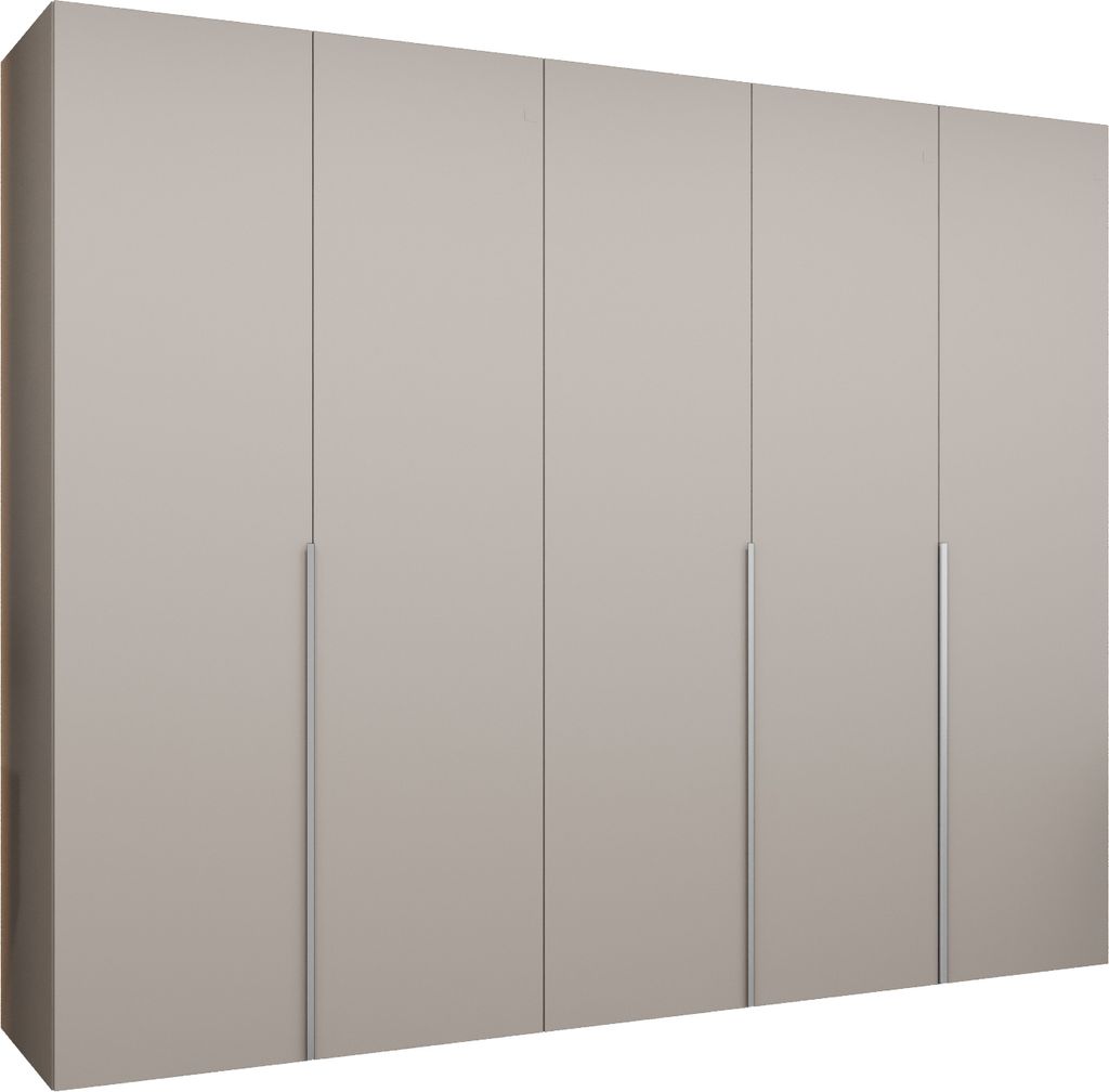 MEBLE KRYSPOL, Kleiderschrank, Schrank 250x202x52, Kaschmir, Griff Kaschmir