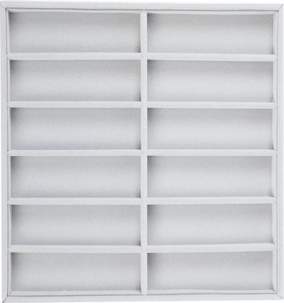 Organisateur anti-rayures 12 grilles pour lunettes et bijoux précieux