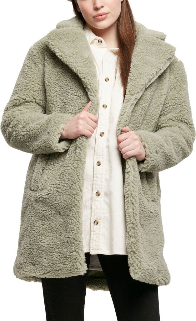 Urban Classics Ladies - OVERSIZED SHERPA Mantel salvia - XXL