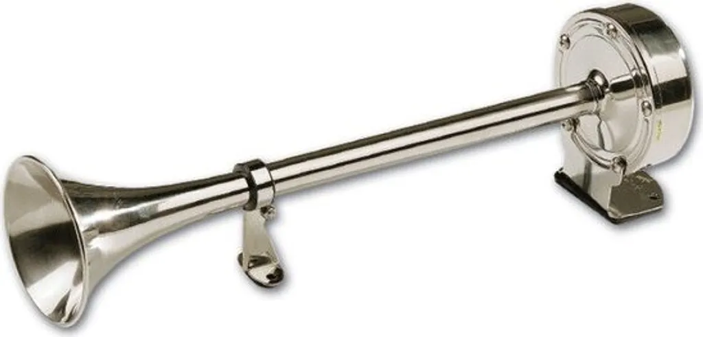 Klaxon navire Hollex 24V en inox 410mm : fini la rouille sur le pont