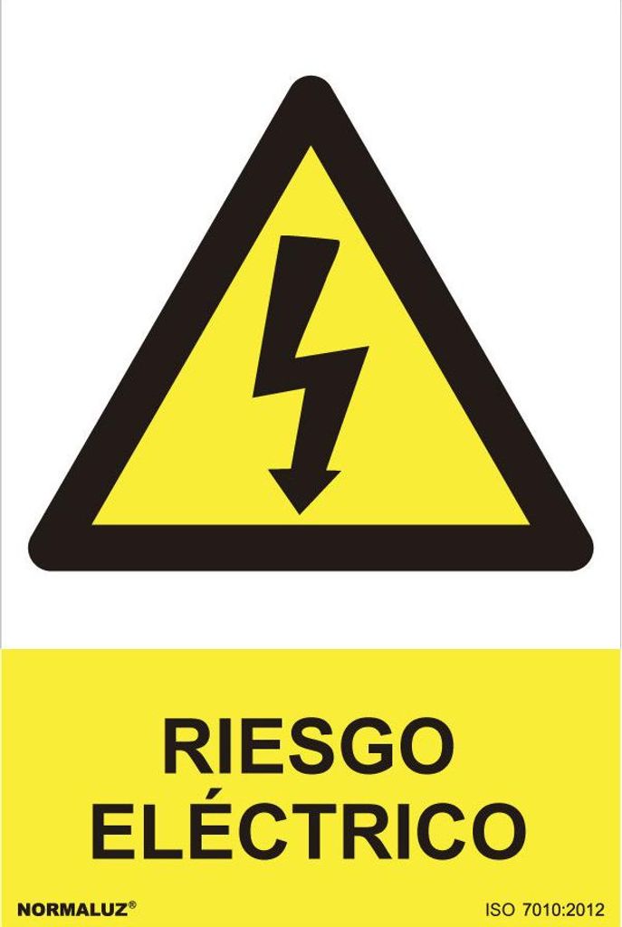 Gefahrenzeichen "Stromrisiko" (PVC 0,7 mm) 30x40 cm