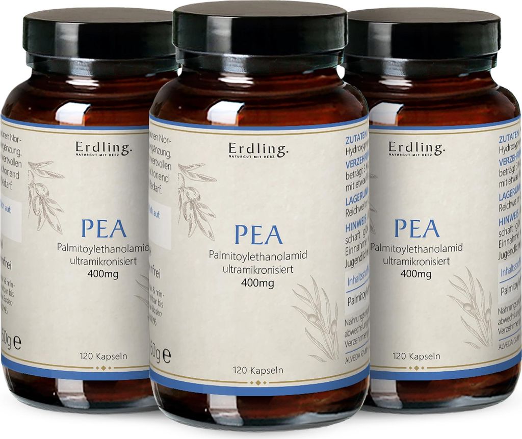 Erdling PEA - Palmitoylethanolamid 3x120 Stück