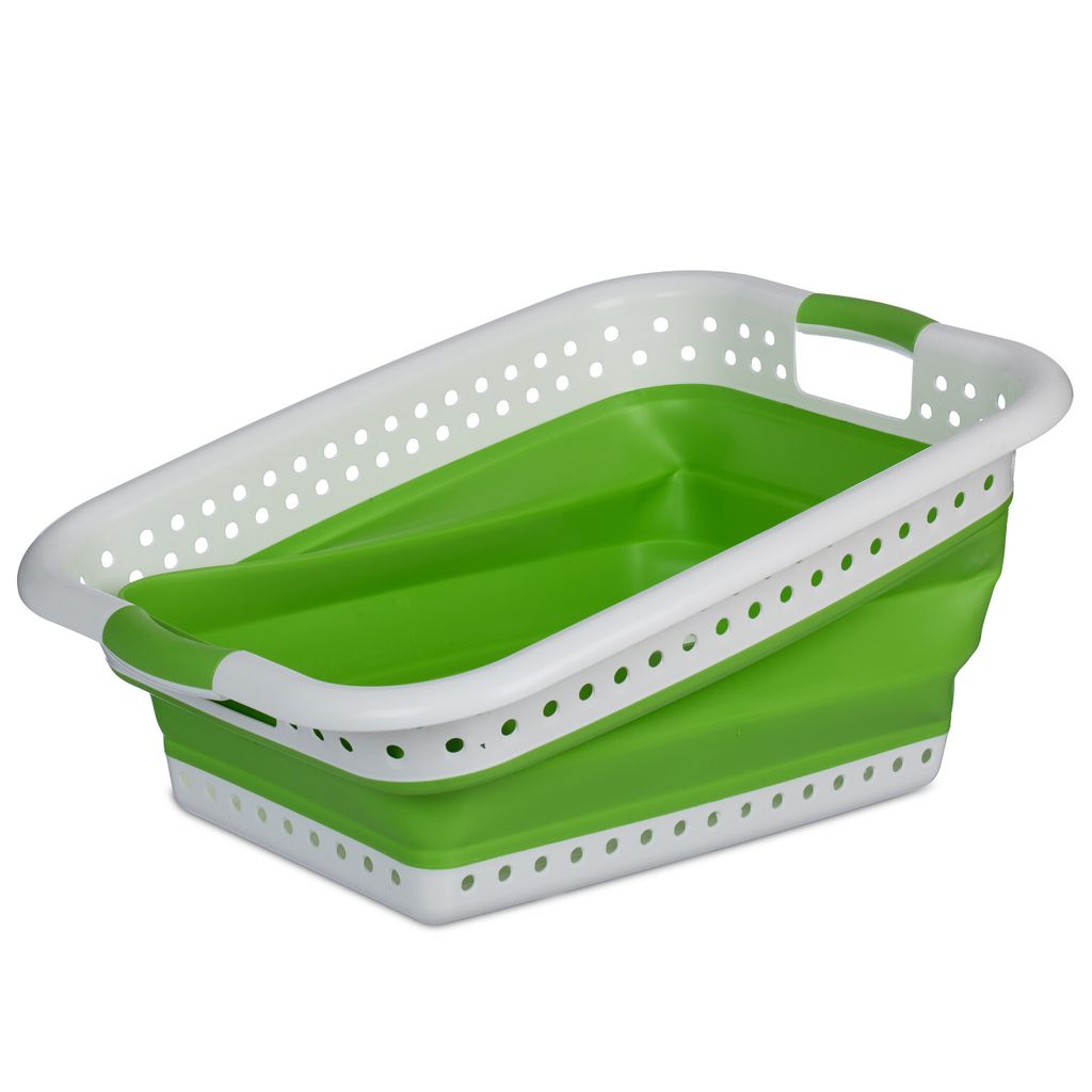 relaxdays Faltbarer Wäschekorb 36 Liter Produktbild 