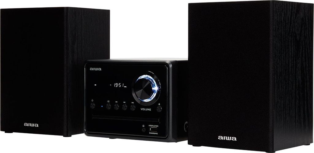Aiwa MSBTU-300, Mini-audiosysteem voor thuisgebruik, zwart, Productafbeelding 