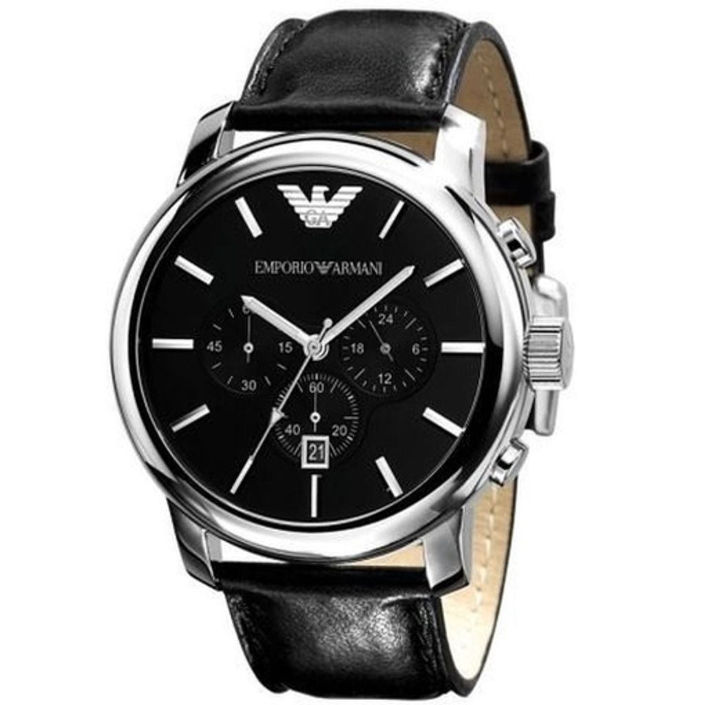 Armani AR0431 Herren Chronograph Uhr Armbanduhr