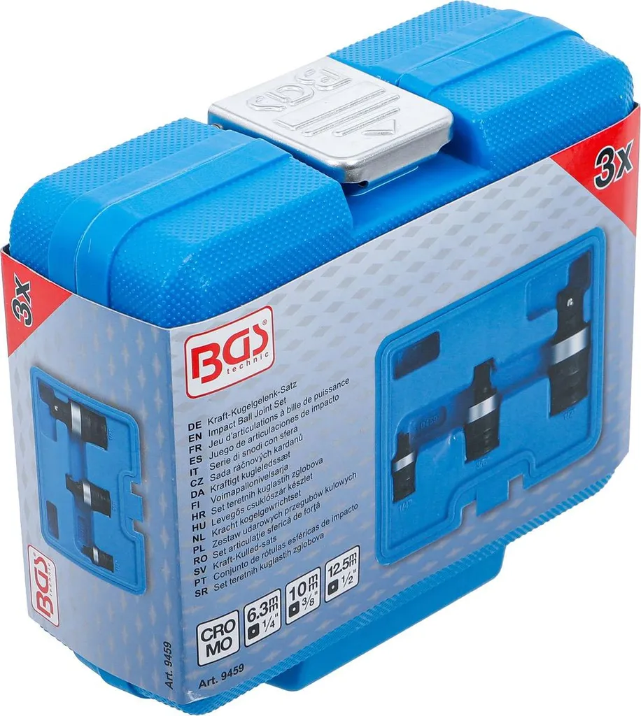 Kit articulations à rotule BGS 9459 en acier robuste pour impacts - 10