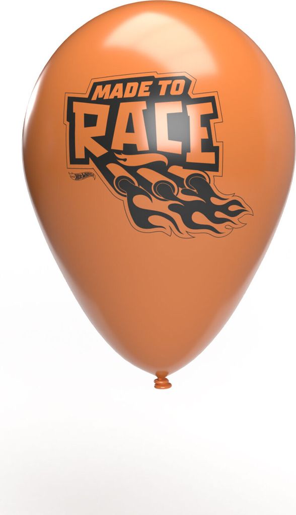 Hot Wheels Latexballons Set 25 cm 10 Ballons für Luft oder Hellium Auto-Motive