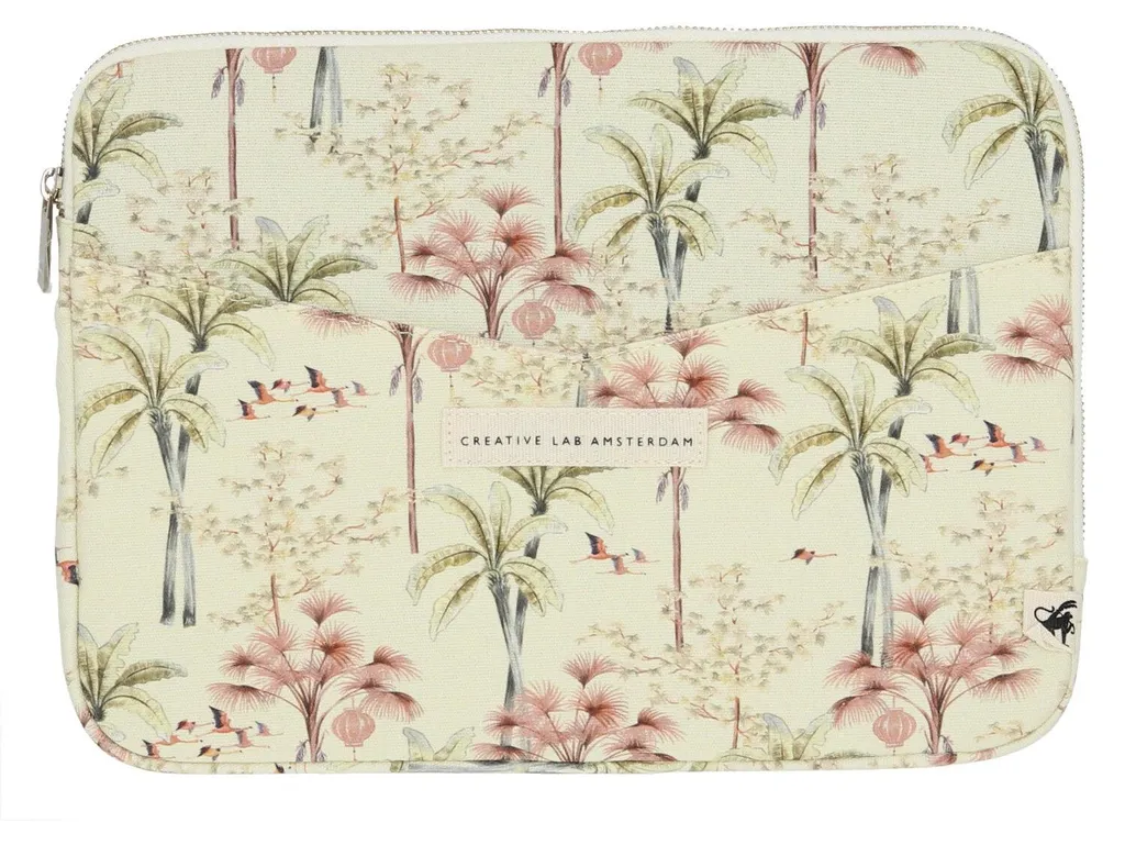 Housse PC 13 Pouces Anti-Rayures Luxe - Étui Flamingo Oriental Élégant