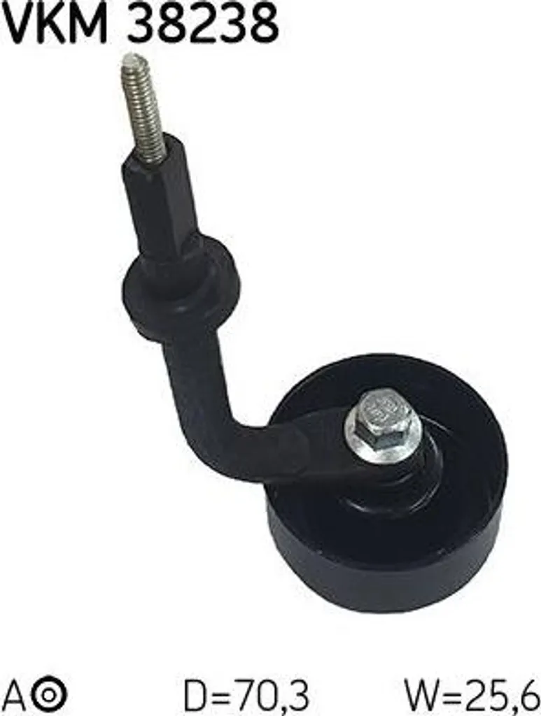 Galet Tendeur SKF VKM38238 pour Courroie Accessoire OE 11282248483