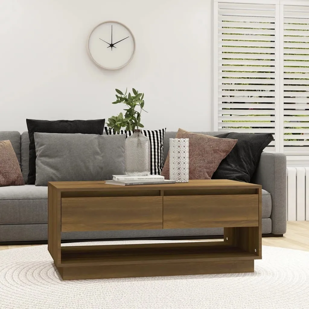 Coffee Table Moderno Rovere Marrone 102,5cm Maison Exclusive