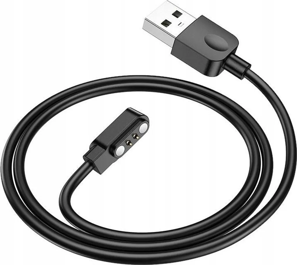Cavo Di Ricarica Magnetico 2 Pin Per Smartwatch | Distanza 2,84 Mm | Lunghezza 100 Cm | Compatibile Con YAMAY, Willful, Letsfit E Molti Altri - 3