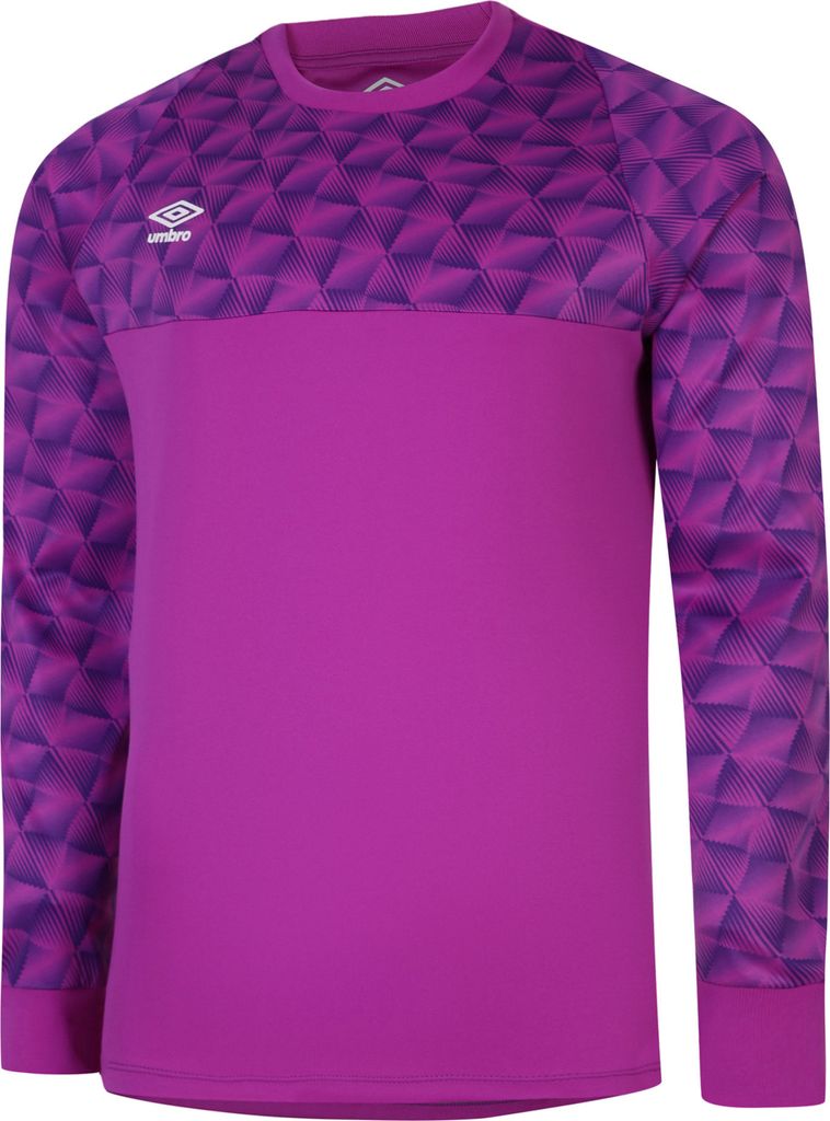 Umbro - "Flux" Torwarttrikot für Kinder Langärmlig UO1619 (128) (Purpur Kaktus/Elektrisches Lila/Weiß)