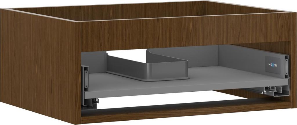 Mexen Box-A Waschtischunterschrank Korpus 60 cm, 1 Schublade, Nussbaum - 91AX0-0600-235-1-86