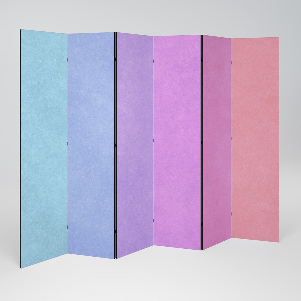 SpaceRebels Paravent Raumteiler - 6-teilig Raumtrenner, Druck 1-Seite - Raumtrenner - Trennwand Wohnung - Room Divider - Spanische Wand Deko Modern...
