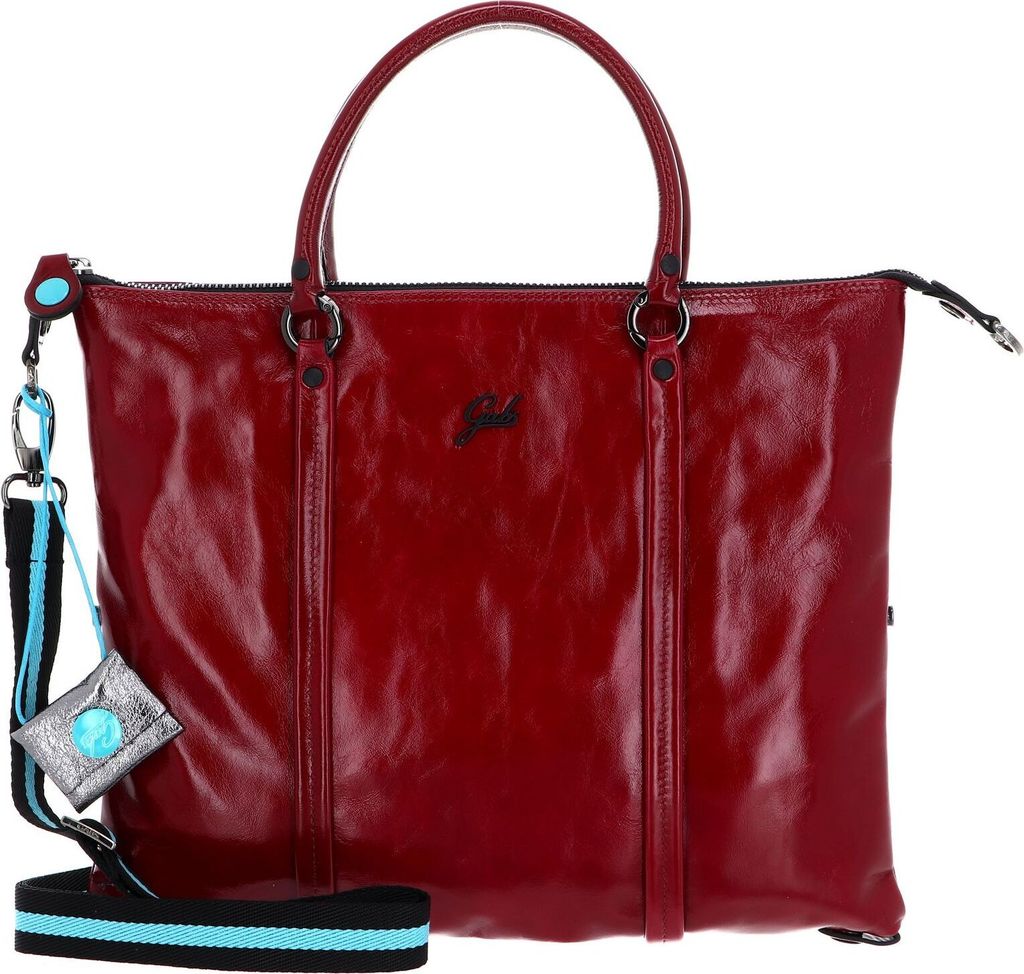 Gabs Leder Schultertasche Umhängetasche G3 Plus TG Glass Tube Black Shoulder Bag Lambrusco weinrot