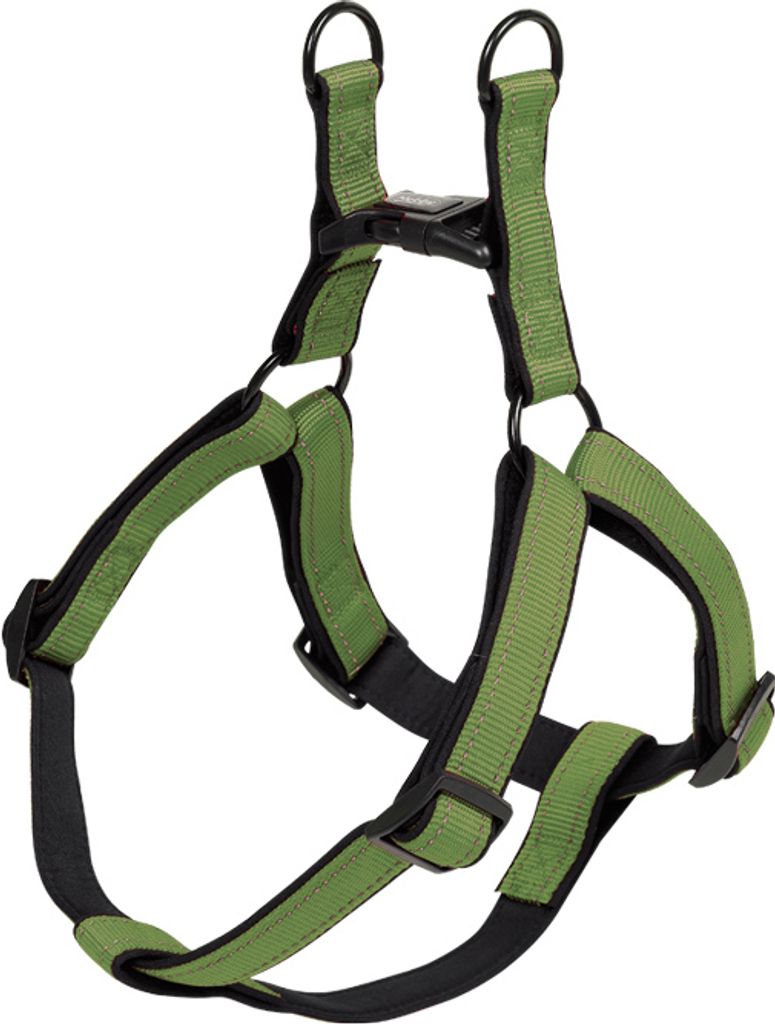Nobby Geschirr Classic Reflect Soft lindgrün/schwarz, Brustumfang: 60-86 cm