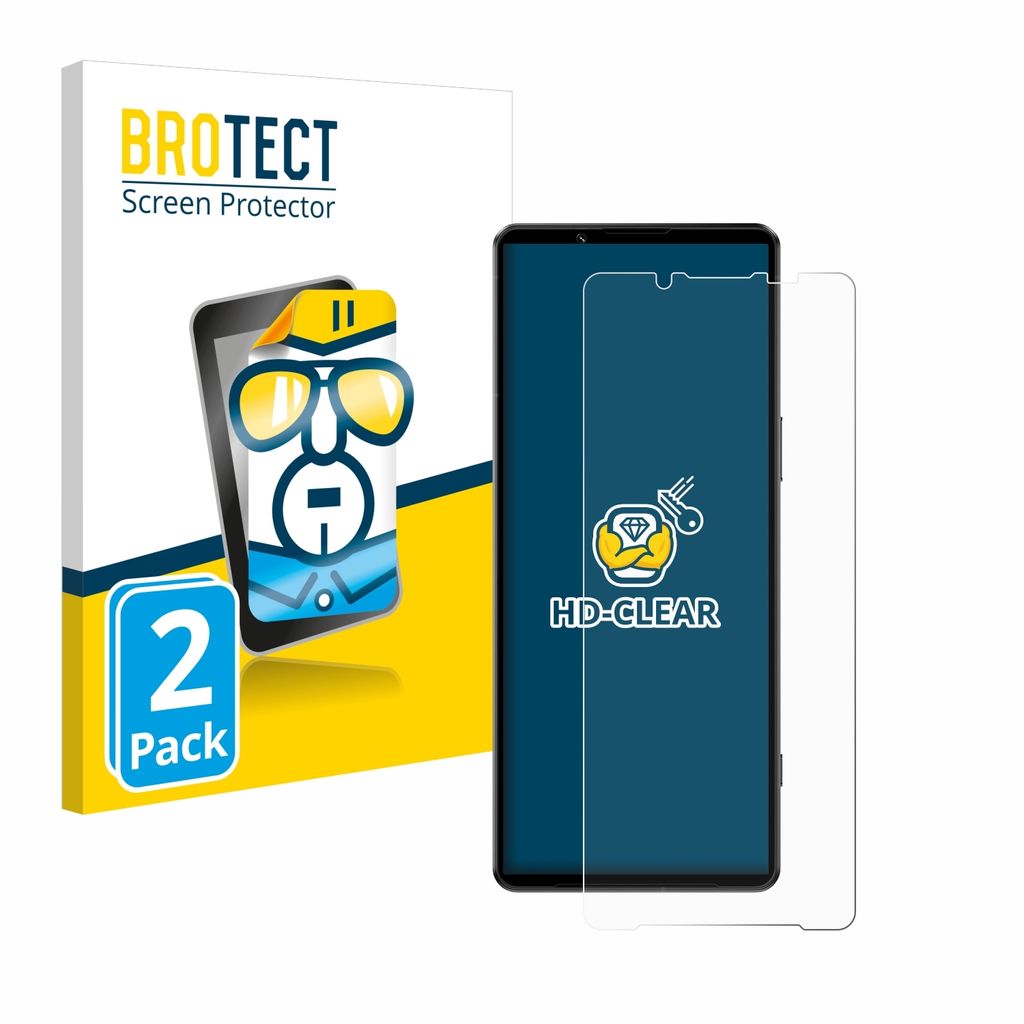 2x Für Sony Xperia 1 IV Schutzfolie BROTECT Displayschutz Display Schutz Folie Klar Transparent
