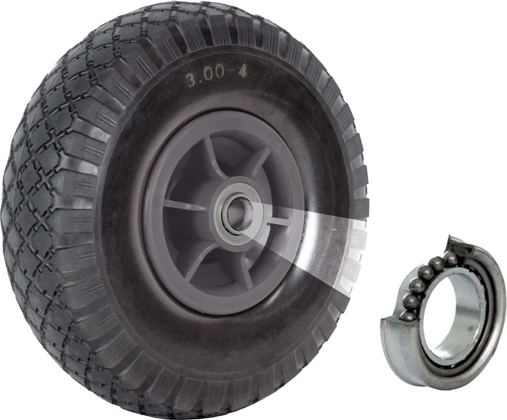 Sackkarrenrad Luftrad 260x85 mm 3.00-4 60 mm versetze Nabe Produktbild 