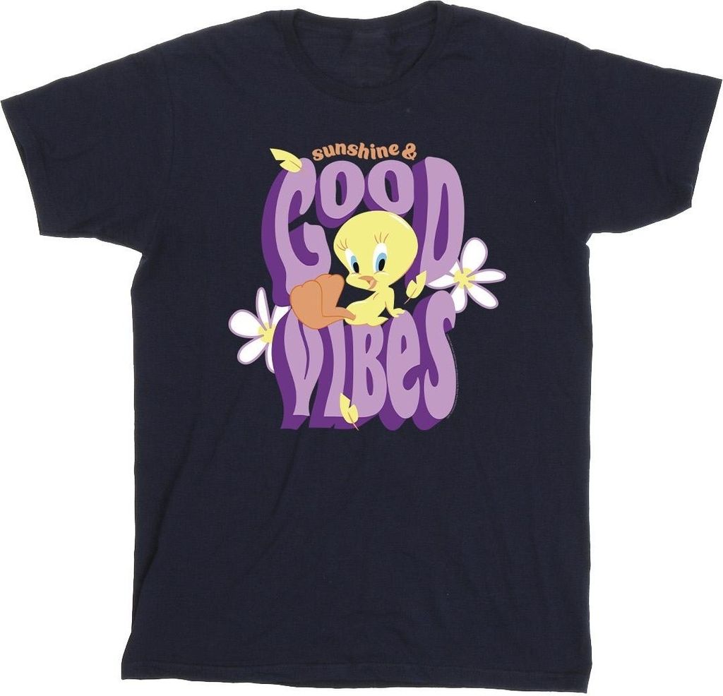 Looney Tunes - "Tweeday Sunshine & Good Vibes" T-Shirt für Jungen BI24122 (116) (Marineblau)