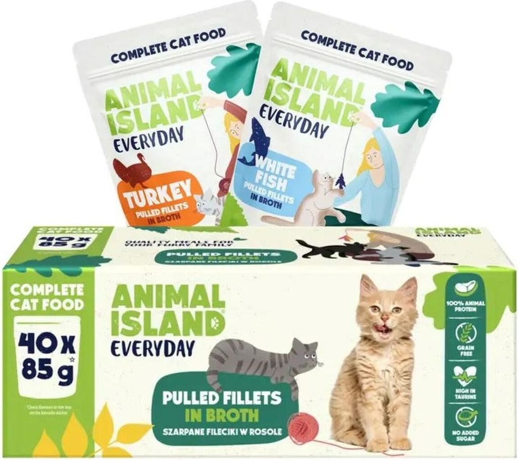 ANIMAL ISLAND Everyday Turkey and White fish fillets in Produktbild 