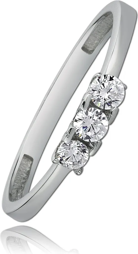 Bague Balia 54 Argent et Or 333 Anti-Allergie pour Femme BGR002W54