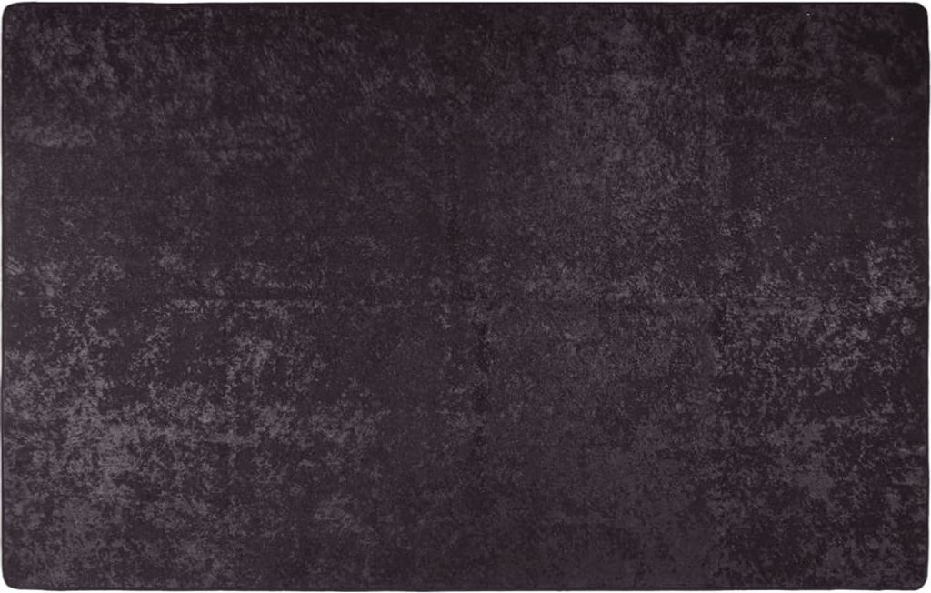 The Living Store Teppich Waschbar 160x230 cm Anthrazit Rutschfest